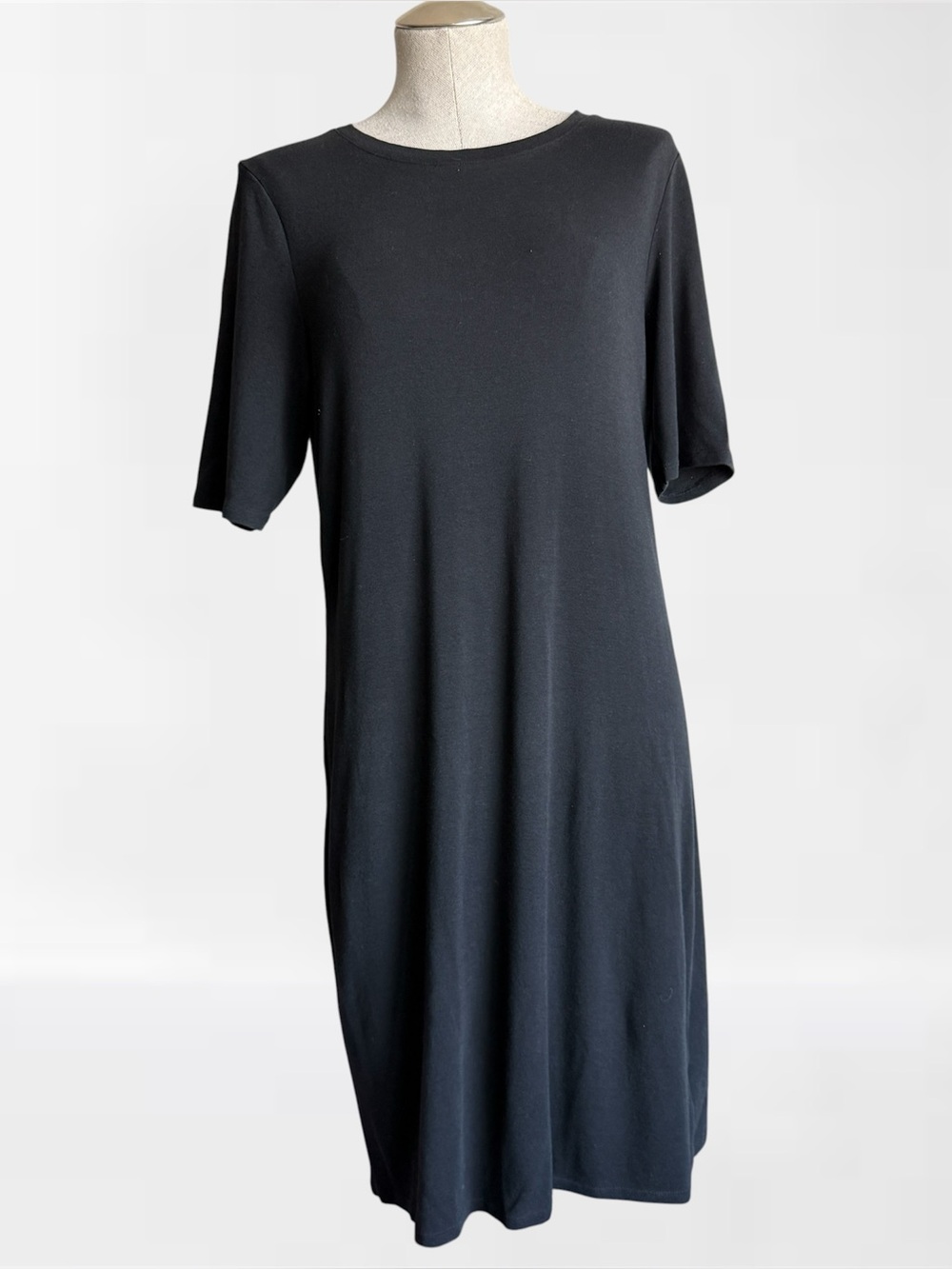 Gap Elbow Sleeve T-Shirt Dress – Size L Tall – Black